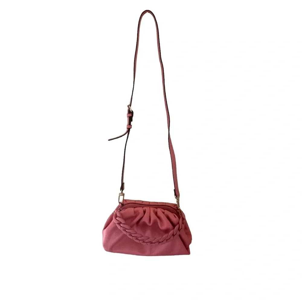 Anne Klein Satchel / Crossbody Purse - Pink